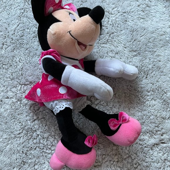 Disney Minnie Mouse Plush Pink Medium 18'' - Picture 5 of 11